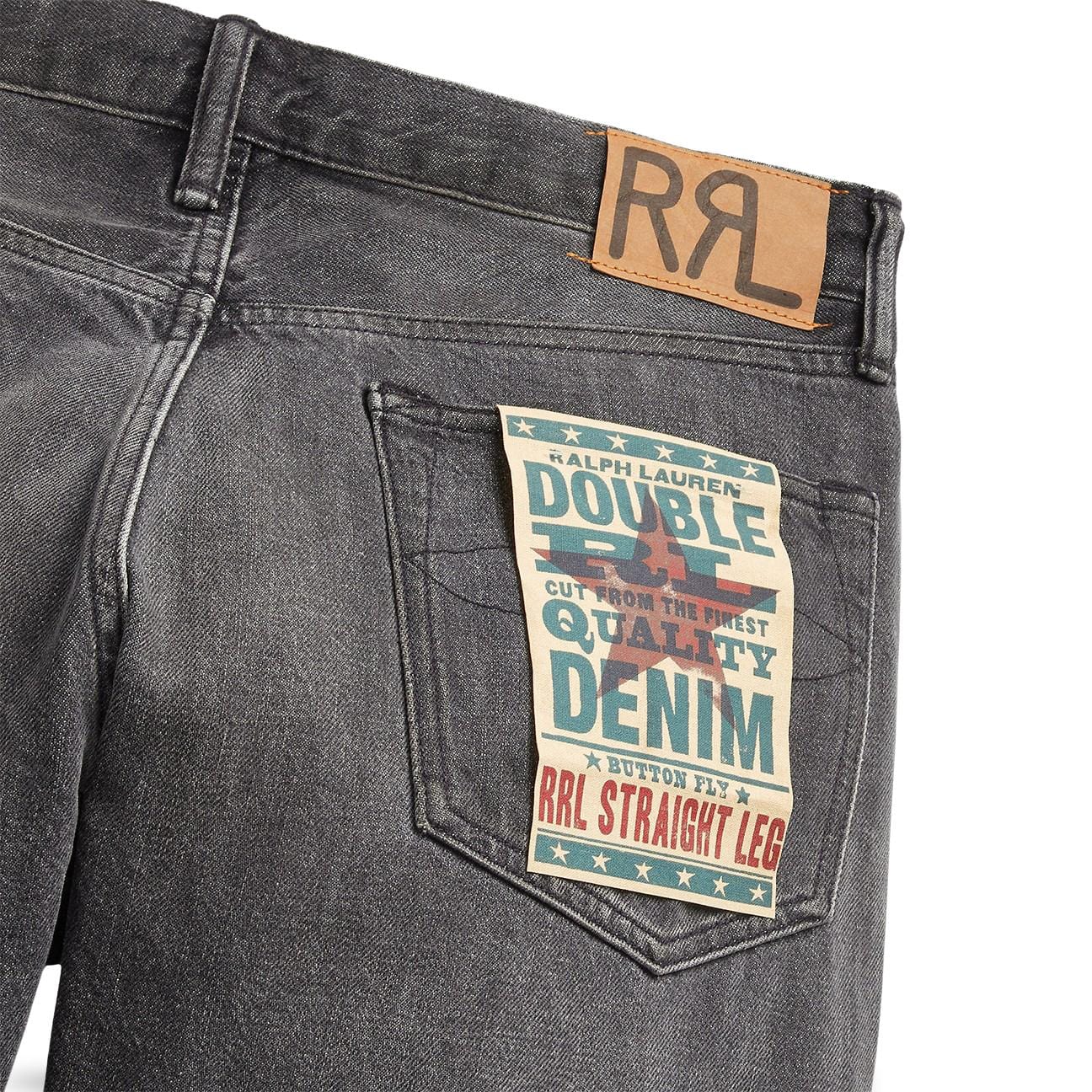 RRL Jeans uomo a Straight Black Wash