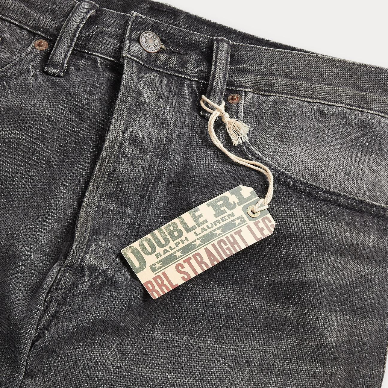 RRL Jeans uomo a Straight Black Wash