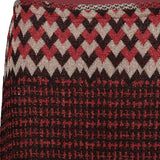 SIYU Gonna jacquard geometrico Rosso