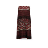 SIYU Gonna jacquard geometrico Rosso