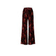 SIYU Pantalone donna in velluto stampato Rubino