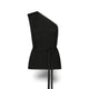 SIYU Top monospalla in lurex Nero