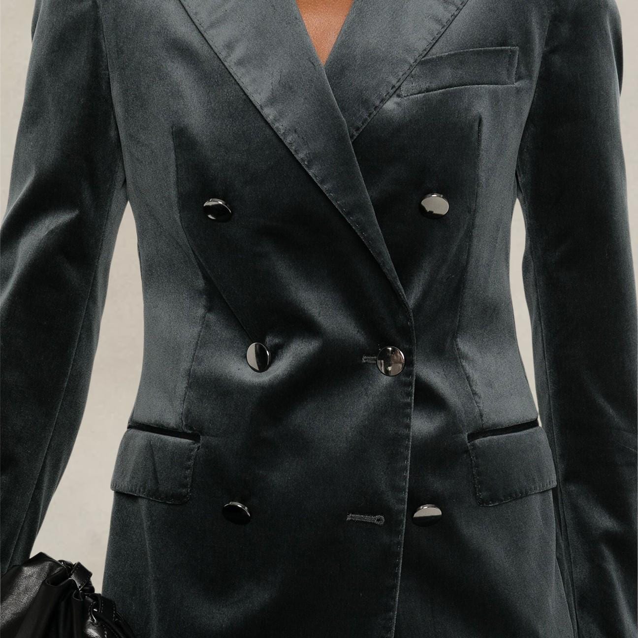 TAGLIATORE Blazer donna in velluto Grigio
