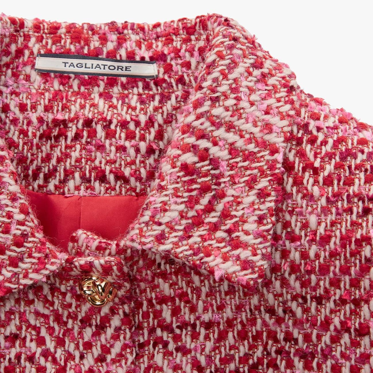 TAGLIATORE Giacca donna in boucle Rosso