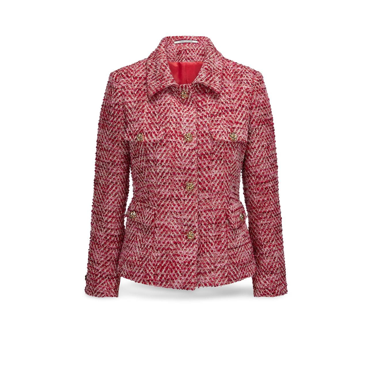 TAGLIATORE Giacca donna in boucle Rosso