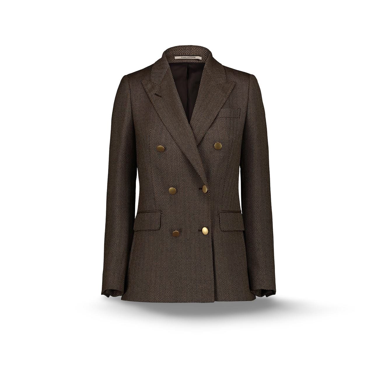 TAGLIATORE Giacca donna Parigi spinato Beige e Nero