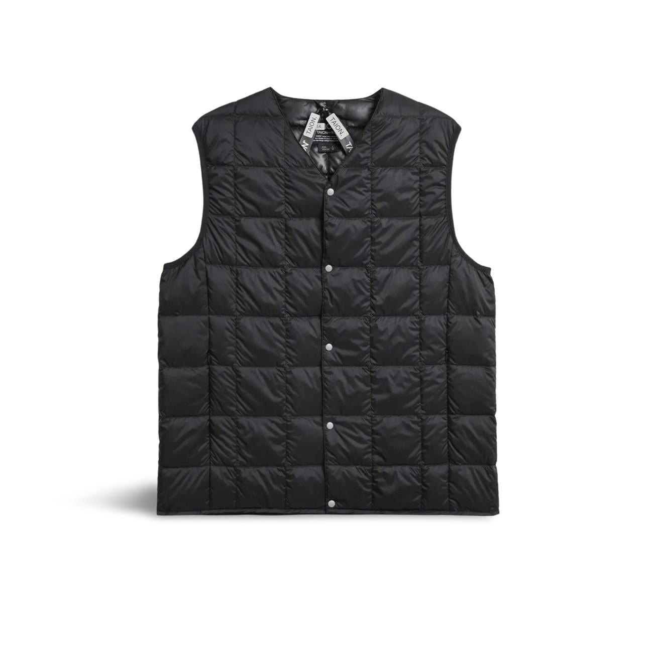 TAION Gilet uomo con scollo V Nero