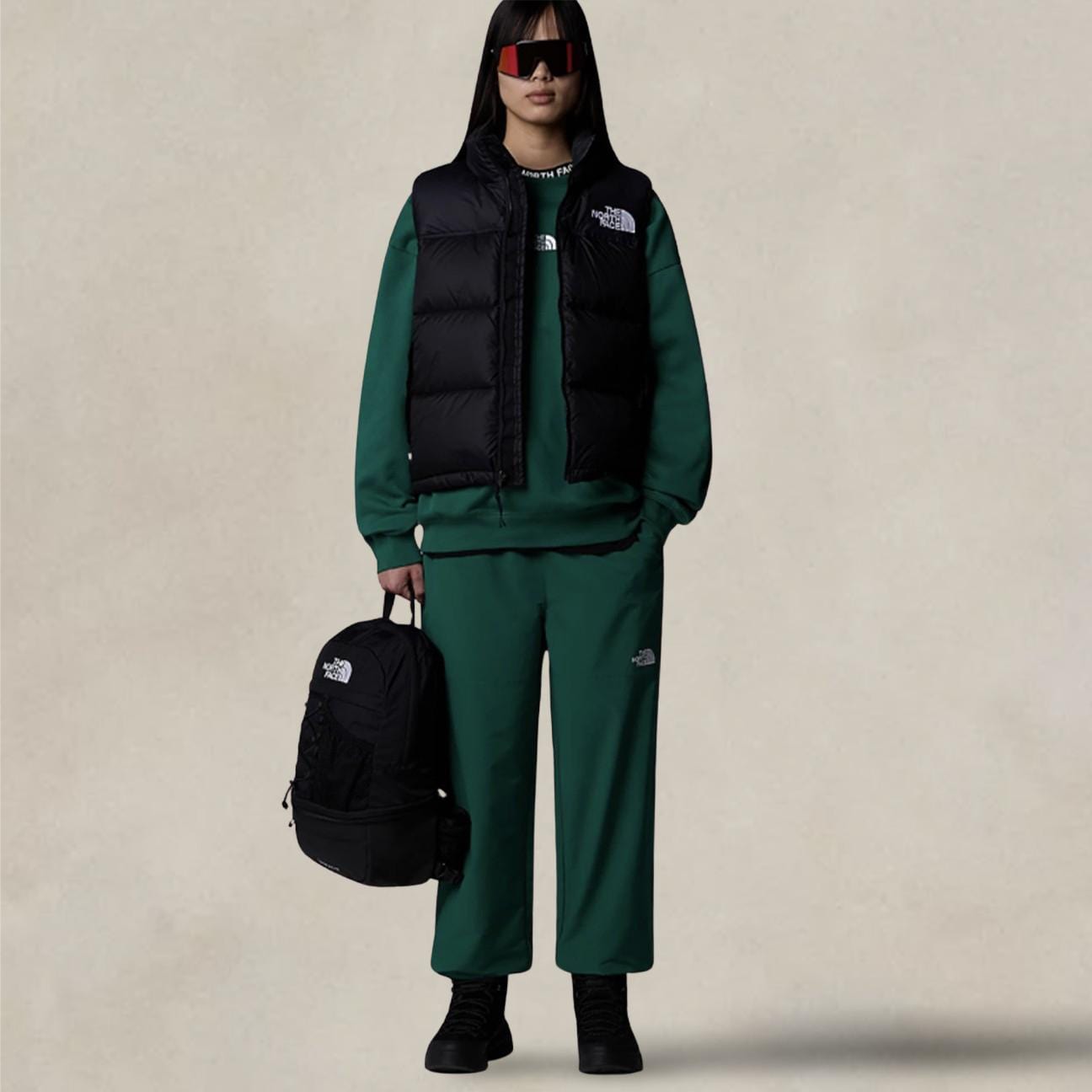 THE NORTH FACE Gilet Donna 1996 Nuptse Nero