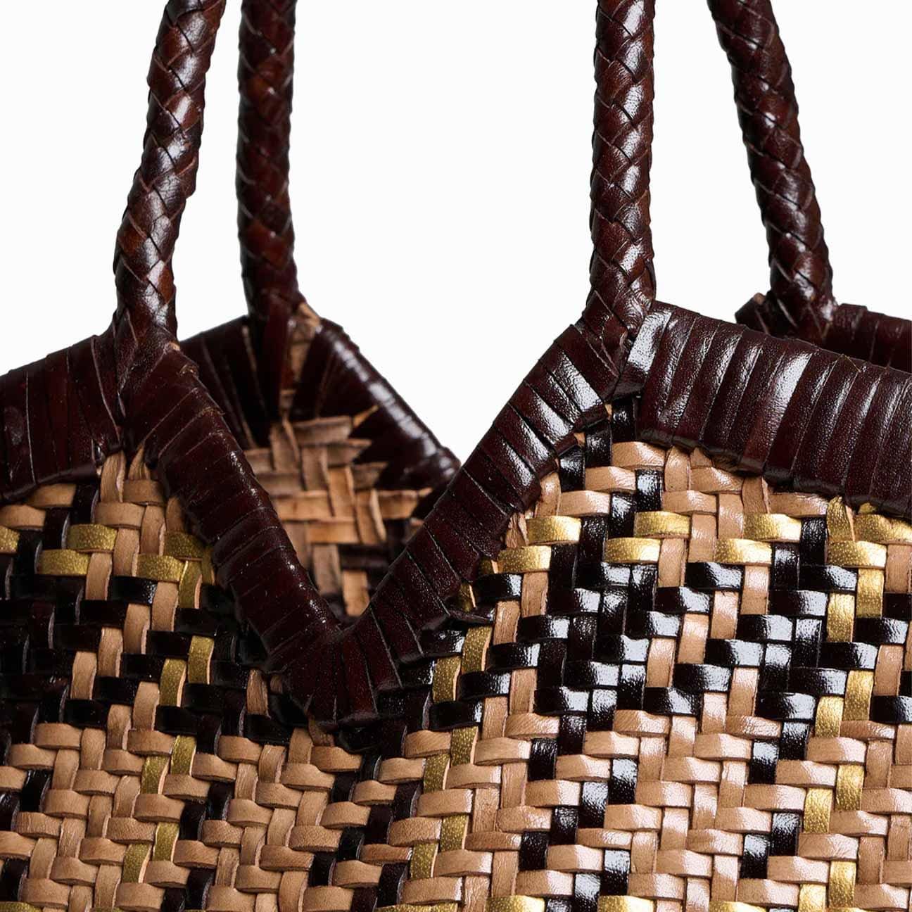 VIPERA Borsa Monet Madras Taupe Chocolate