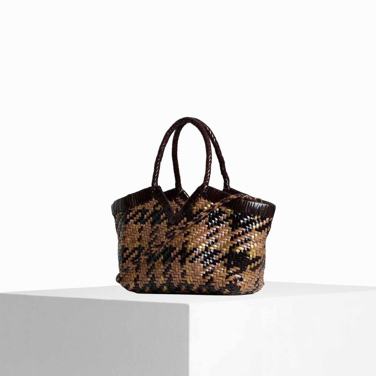 VIPERA Borsa Monet Madras Taupe Chocolate