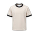 WOC T-Shirt uomo con bordo in contrast Avorio Nero