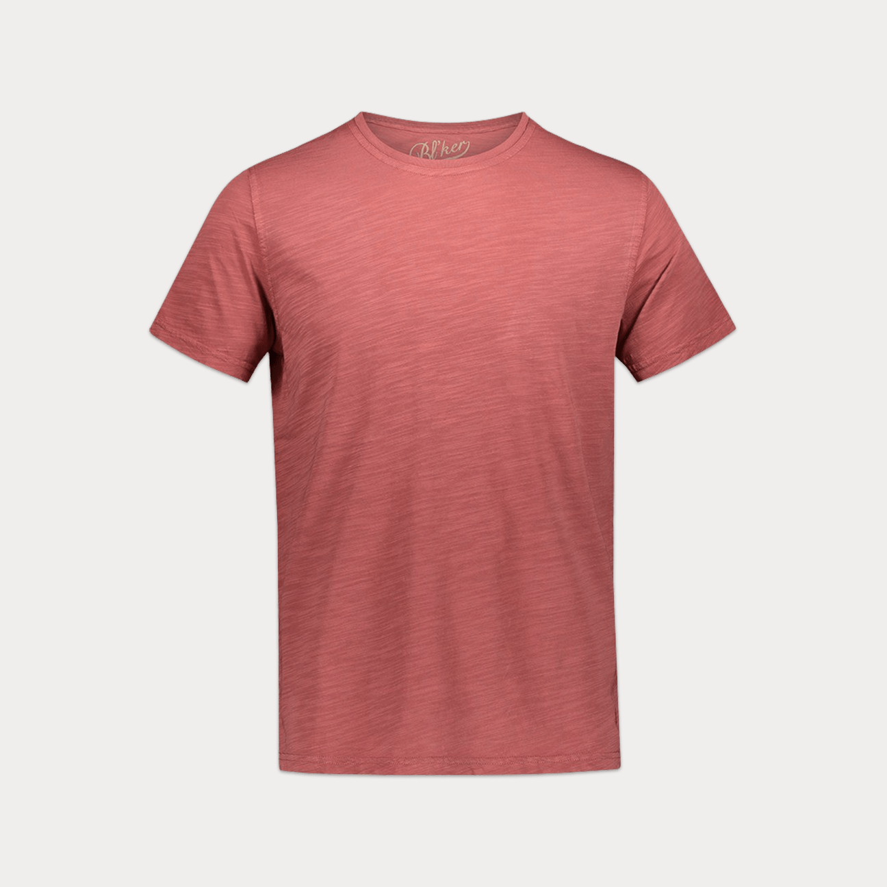 BLEEKER T-Shirt in cotone fiammato  Rosso Lavato