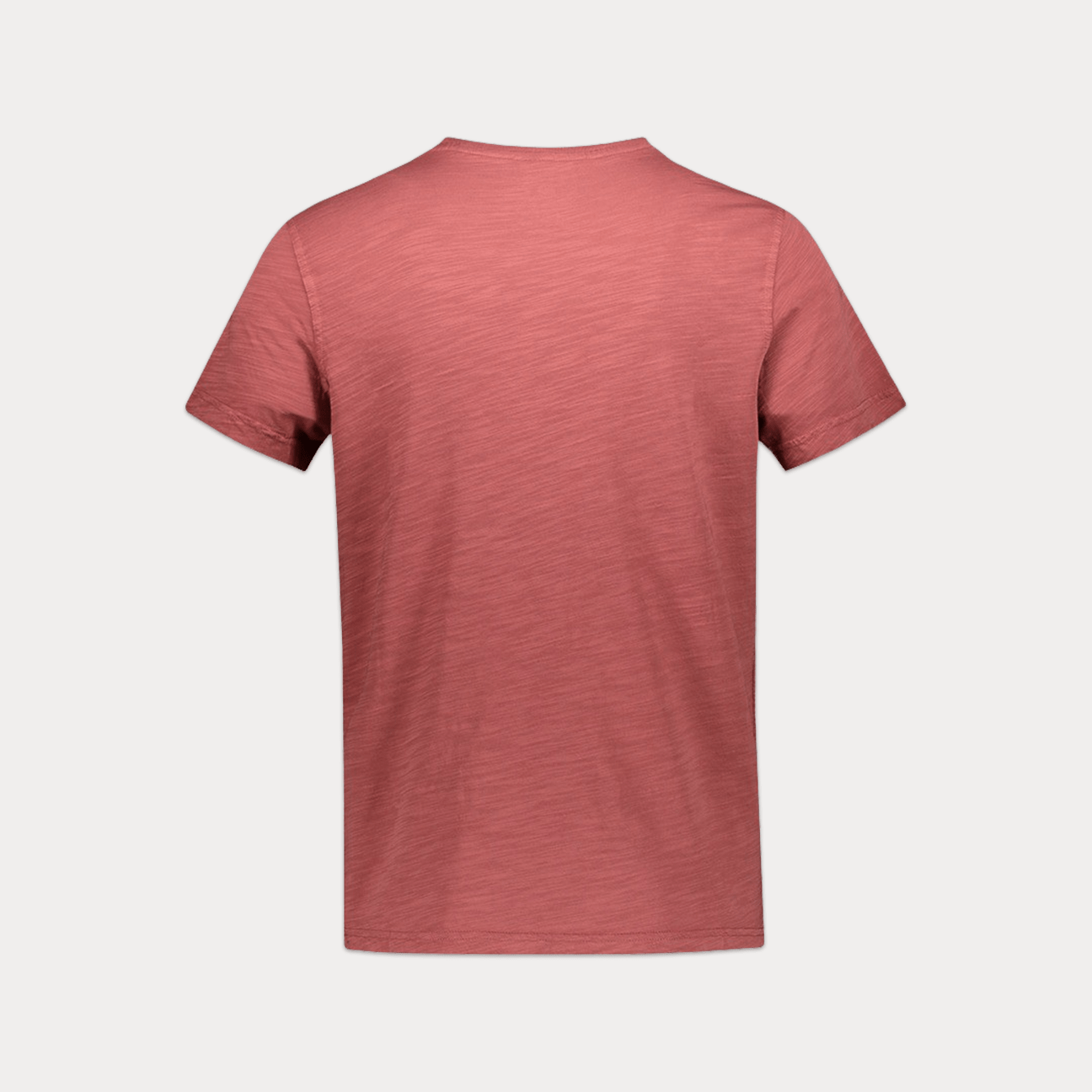 BLEEKER T-Shirt in cotone fiammato  Rosso Lavato