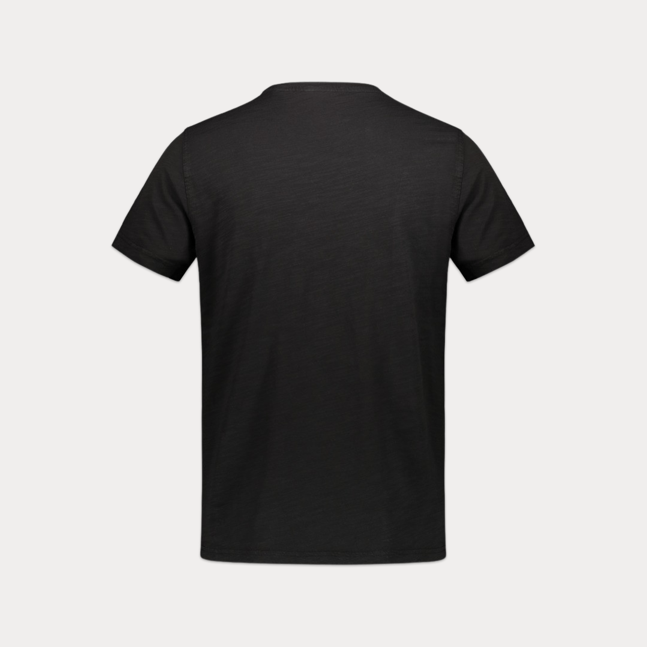 BLEEKER T-Shirt in cotone fiammato Nero