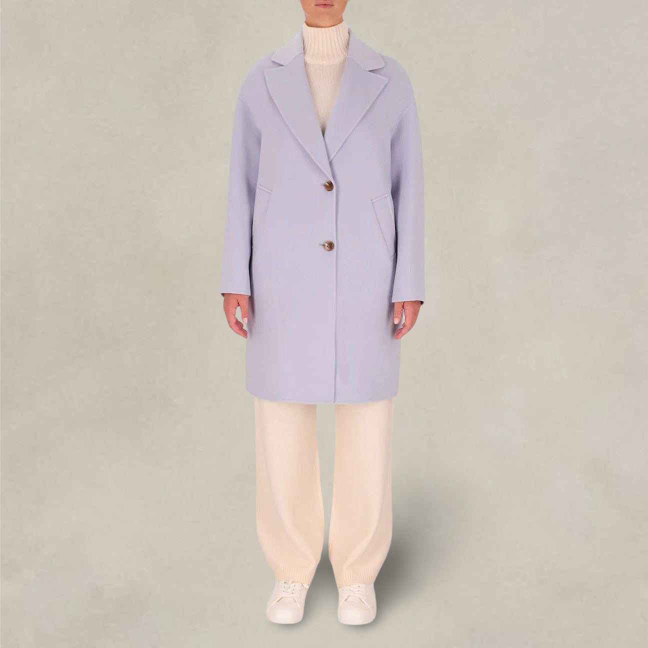 Cappotto Diana Malva DIANA 0019 LAVANDA ANFINY 
