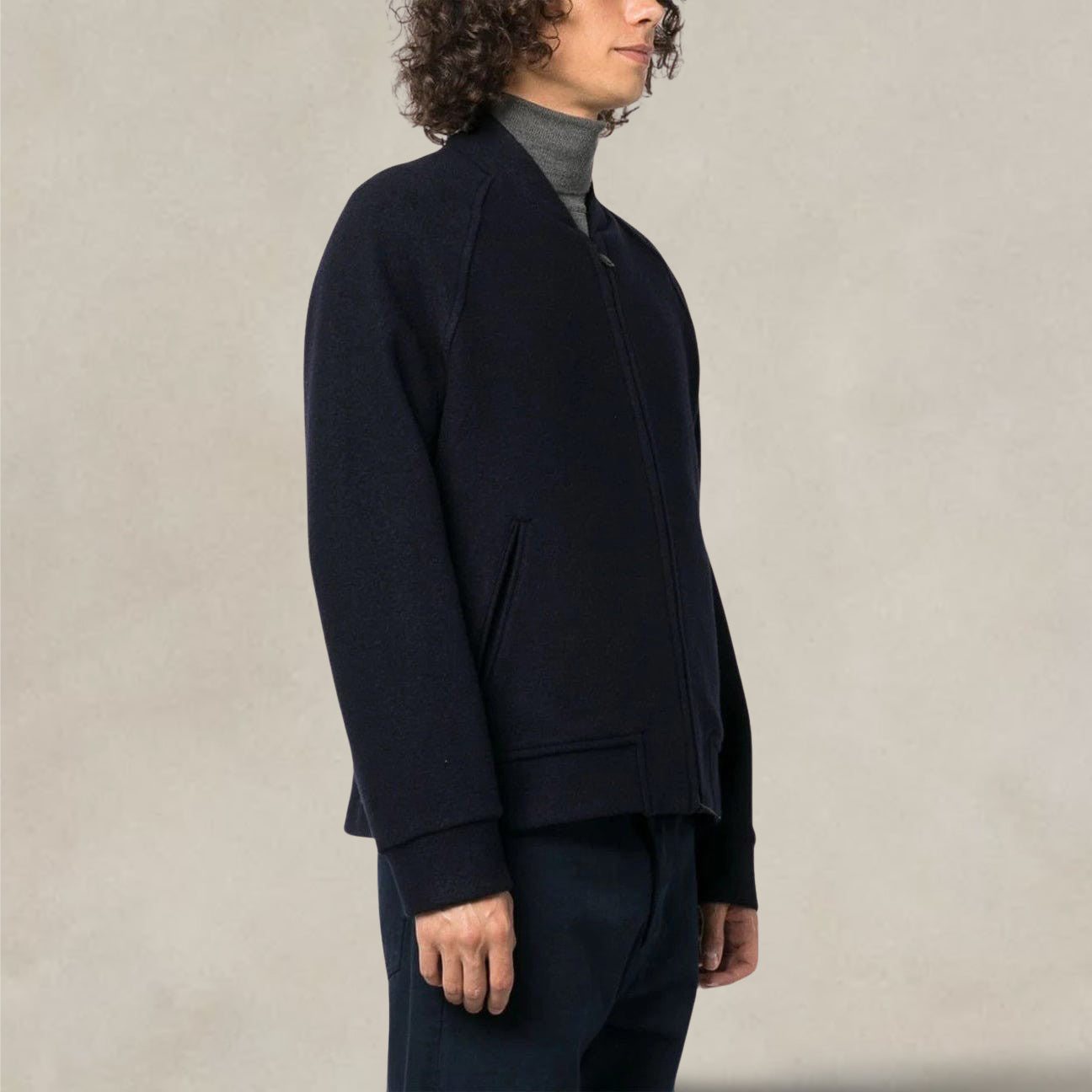 Bomber in lana Blue CN4166 D BLUE CIRCOLO1901 