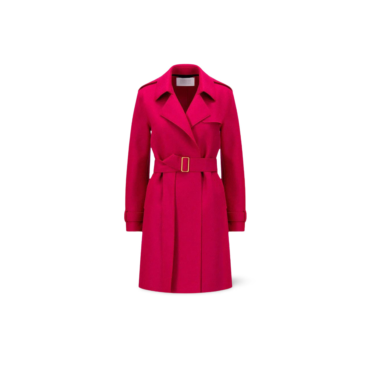 Cappotto midi doppiopetto Fuxia 1238 MLK 576 PINK HARRIS WHARF LONDON 