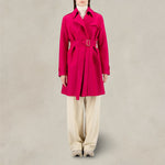 Cappotto midi doppiopetto Fuxia 1238 MLK 576 PINK HARRIS WHARF LONDON 