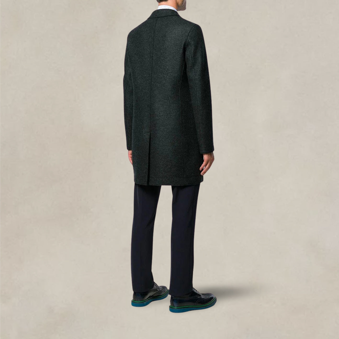 Cappotto monopetto Grigio C9101 MLK 180 ANTRACITE HARRIS WHARF LONDON 