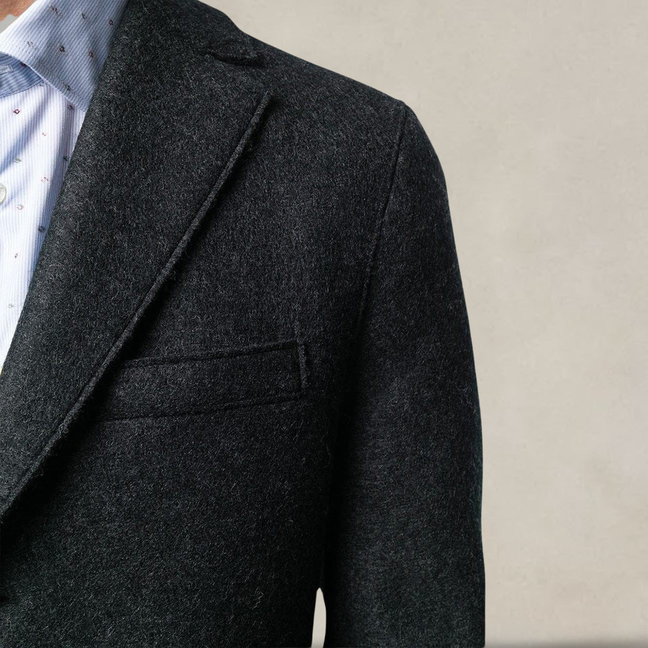 Cappotto monopetto Grigio C9101 MLK 180 ANTRACITE HARRIS WHARF LONDON 