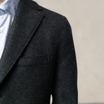 Cappotto monopetto Grigio C9101 MLK 180 ANTRACITE HARRIS WHARF LONDON 