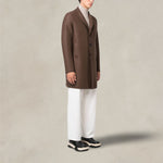 Cappotto monopetto Teddy Brown C9101 MLK 458 TEDDY B HARRIS WHARF LONDON 