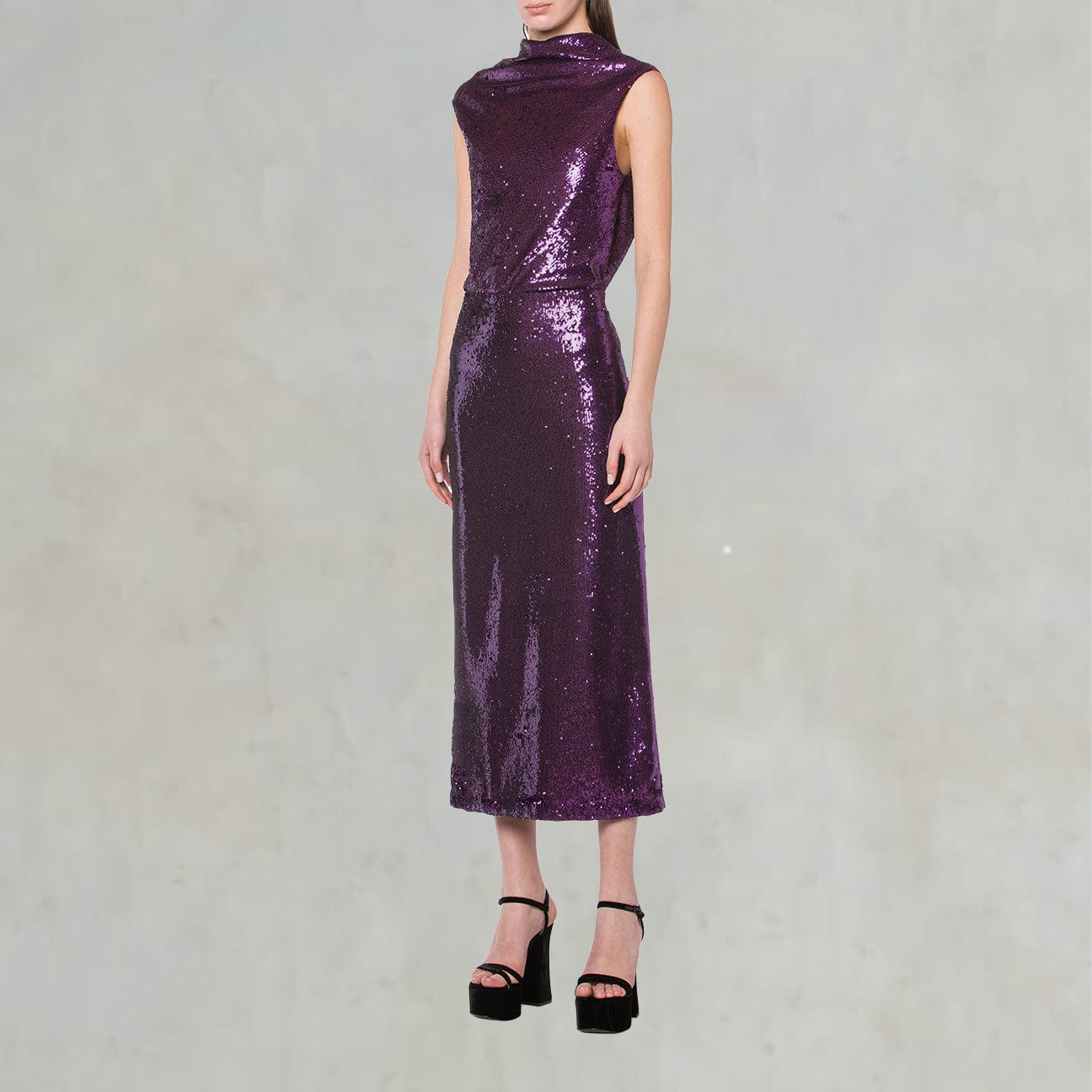 Gonna in paillettes Viola 0106 5725 232 PHILOSOPHY 