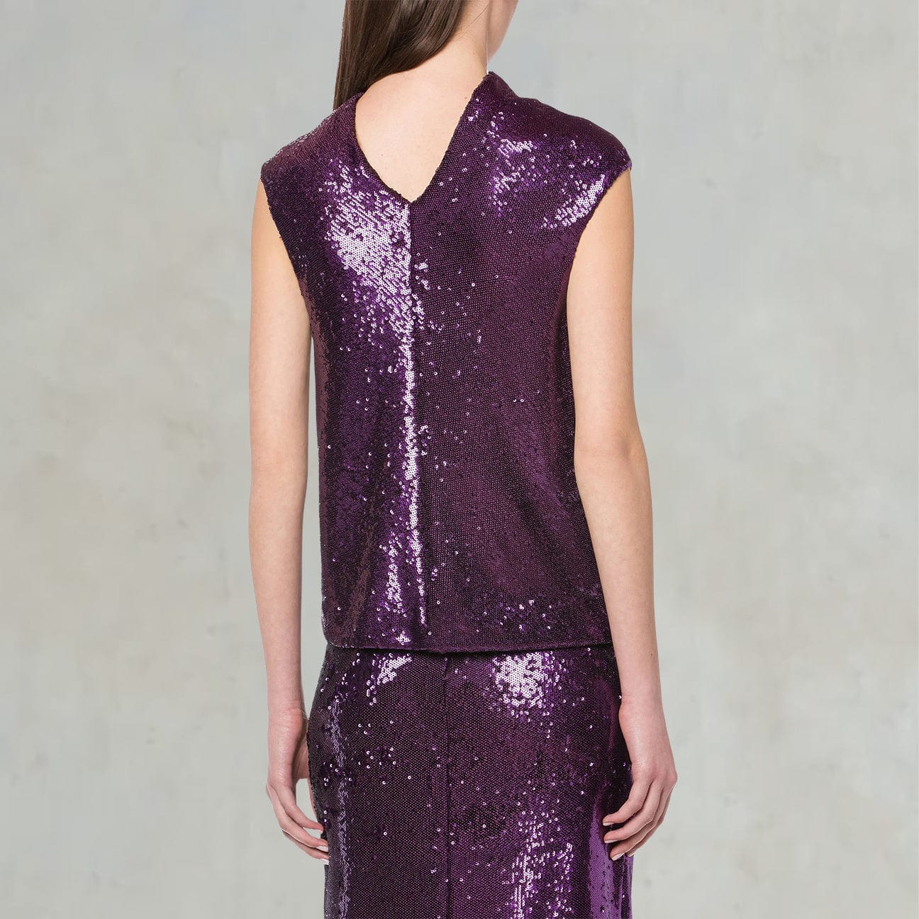 Top in paillettes Viola 0207 5725 232 PHILOSOPHY 