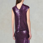 Top in paillettes Viola 0207 5725 232 PHILOSOPHY 