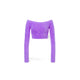 Maglia crop super soft con strass Lilla 0915 5703 A0263 VIOLA PHILOSOPHY 