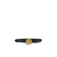 Cintura in pelle con fibbia tonda Nero 30047175 555 NERO PHILOSOPHY 