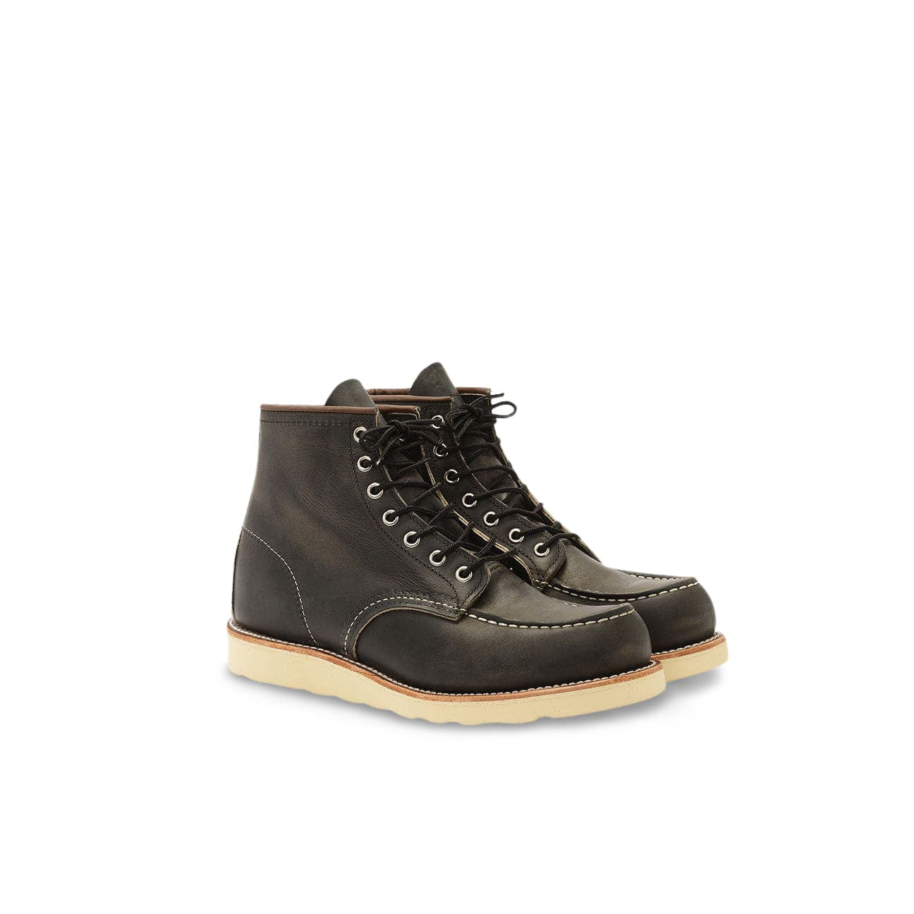 8890 "6 Classic Moc Toe Charcoal Rough<BR/> 8890 MOC TOE CHARCOAL ROUGH REDWING 