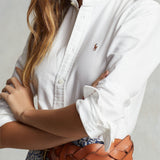 Camicia classica in oxford Bianco<BR/> 211891377 003 WHITE POLO RALPH LAUREN 
