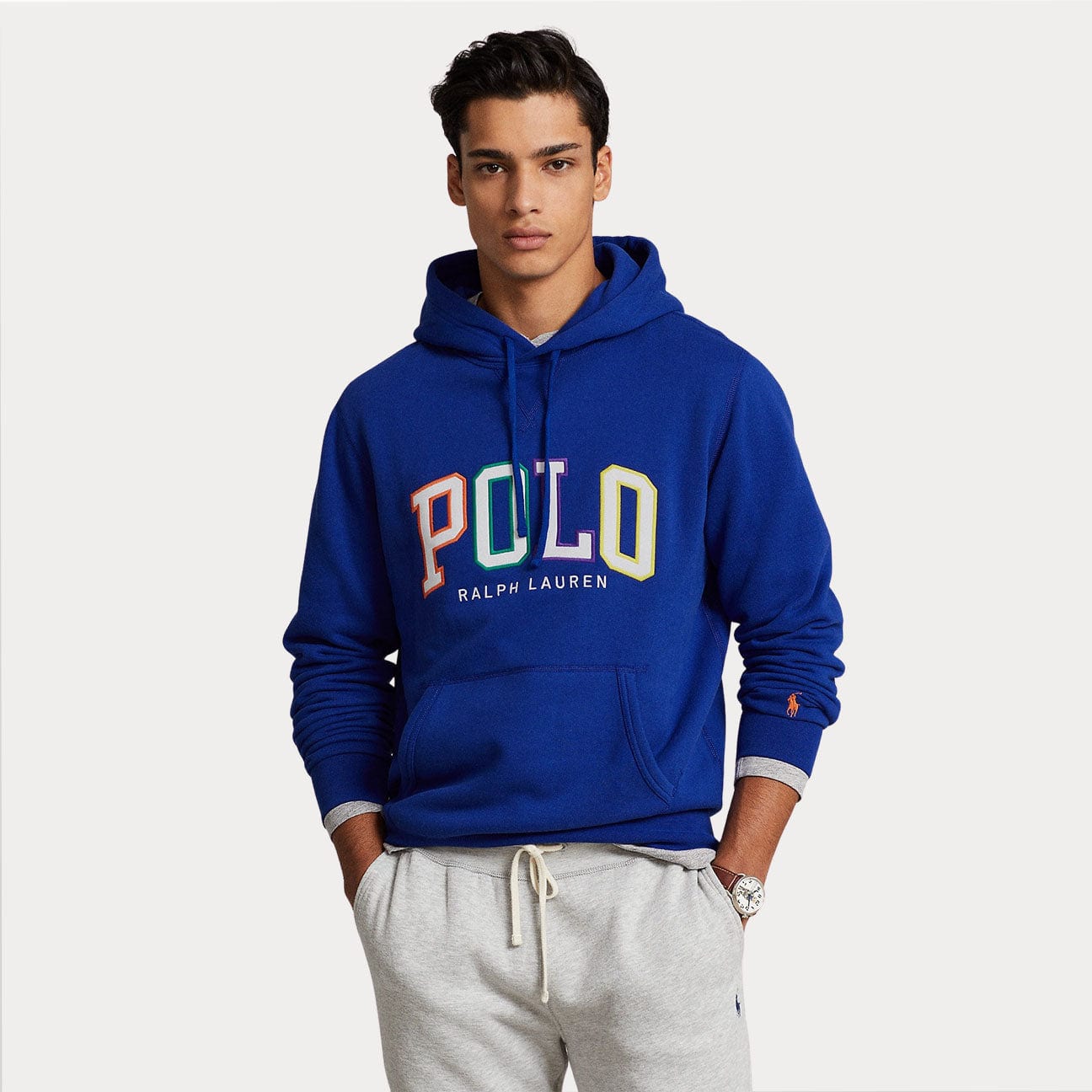 Felpa con cappuccio Royal<BR/> 710890191 003 ROYAL POLO RALPH LAUREN 