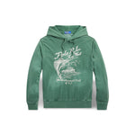 Felpa con grafica Verde<BR/> 710904452 001 GREEN POLO RALPH LAUREN 