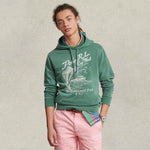 Felpa con grafica Verde<BR/> 710904452 001 GREEN POLO RALPH LAUREN 