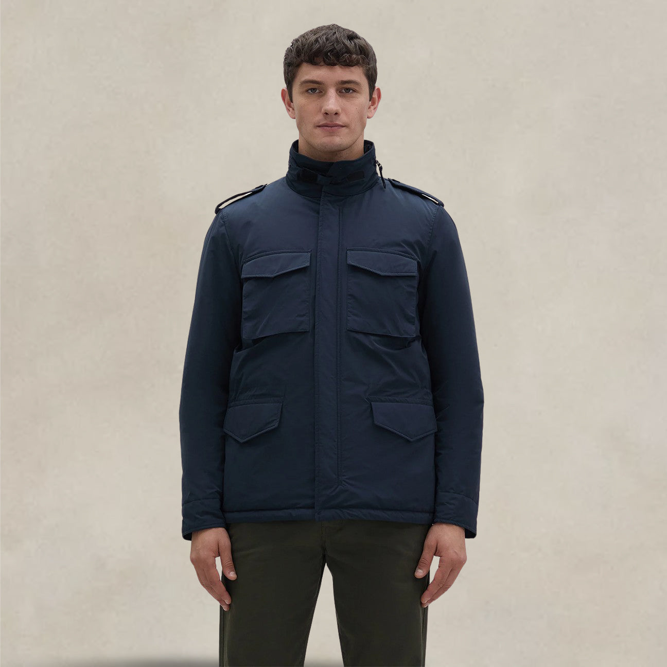 Giacca uomo Mini Filed in nylon Blue 2I17G703 01101 NAVY ASPESI 
