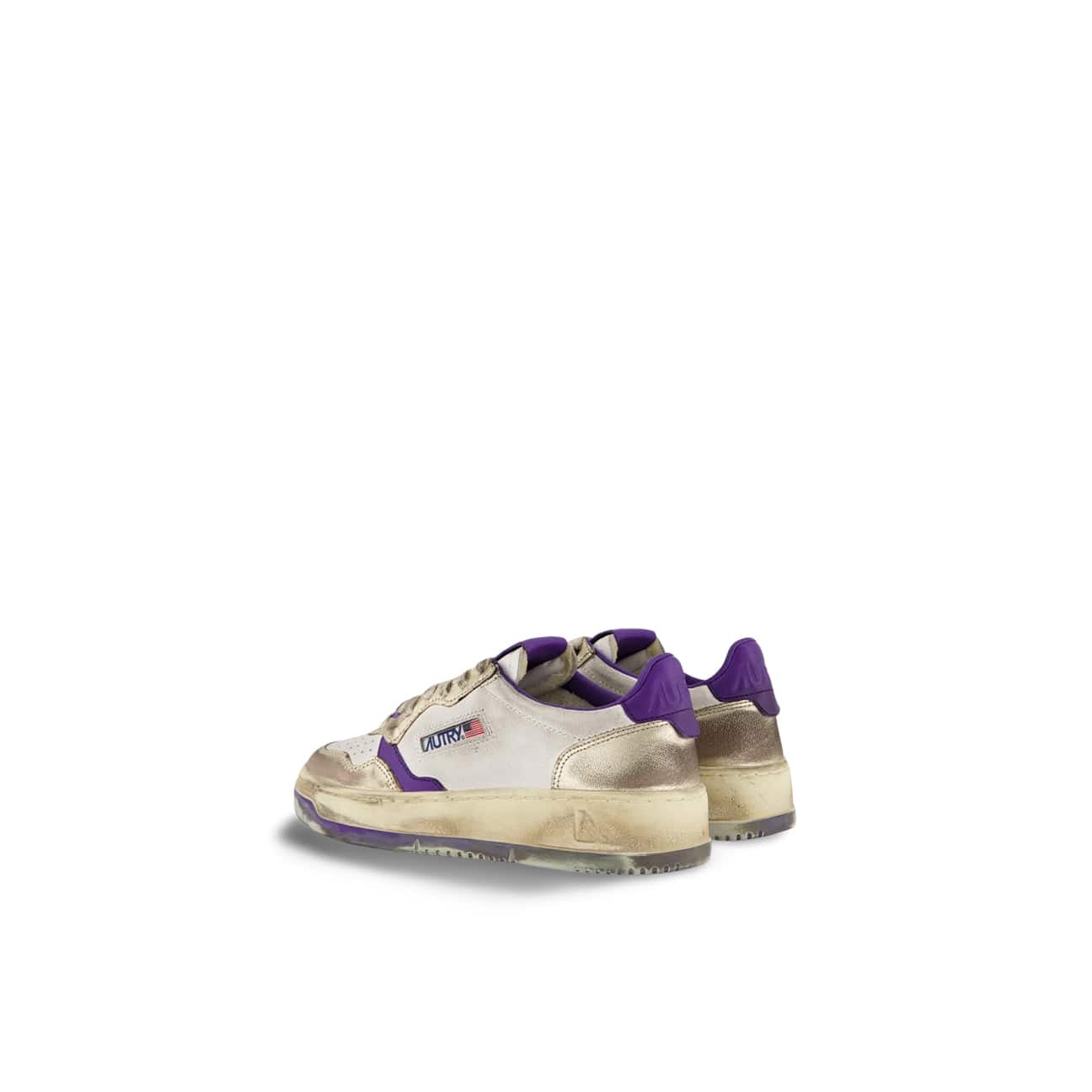 Sneakers Medalist Low Super Vintage NF06 Verde e Viola A100AVLW NF06 BIANCO AUTRY 