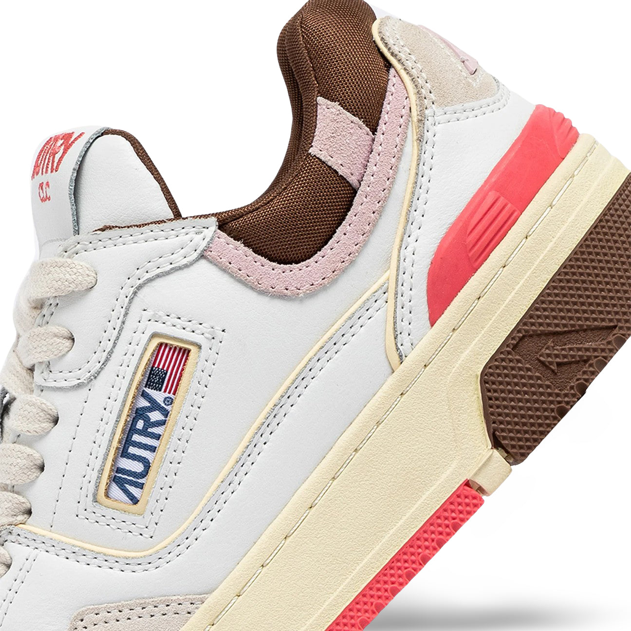 Sneakers CLC  LOW MM35 Rosa Marrone A100ROLW MM35 CABLE PINK AUTRY 