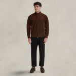 Giubbotto uomo G9 in pelle scamosciata Chocolate BRCPS0090 711 CHOCOLATE BARACUTA 
