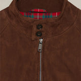 Giubbotto uomo G9 in pelle scamosciata Chocolate BRCPS0090 711 CHOCOLATE BARACUTA 