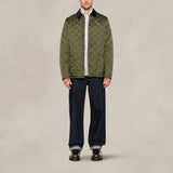 Giacca uomo trapuntata Liddesdale Olive MQU0240 OL71 OLIVE BARBOUR 