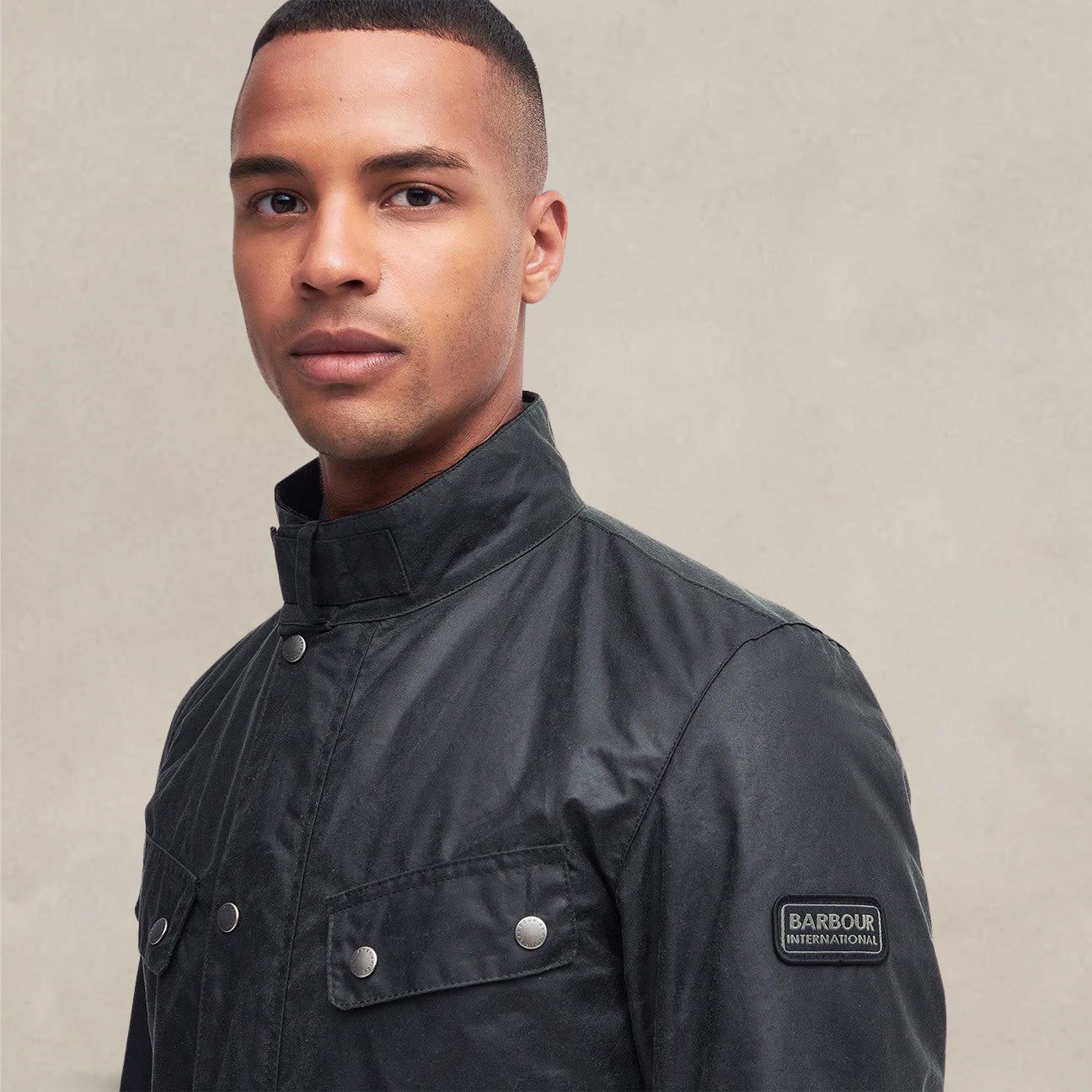 Giacca uomo cerata Duke Sage MWX0337 SG91 SAGE BARBOUR INTERNATIONAL 