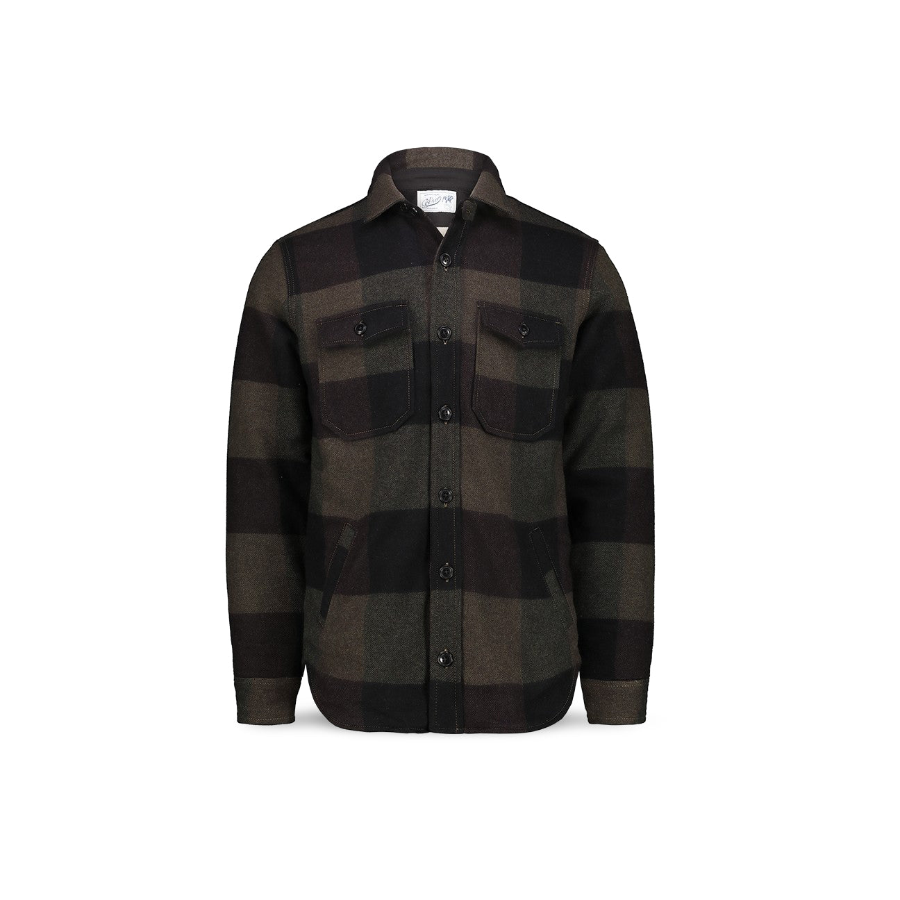 Overshirt uomo Denali Wool Check Verde 5001 DENALI CHECK1 BL'KER 