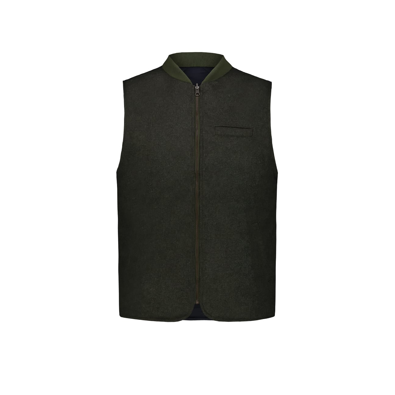 Gilet uomo reversibile Verde 5020 OWL GREEN BL'KER 