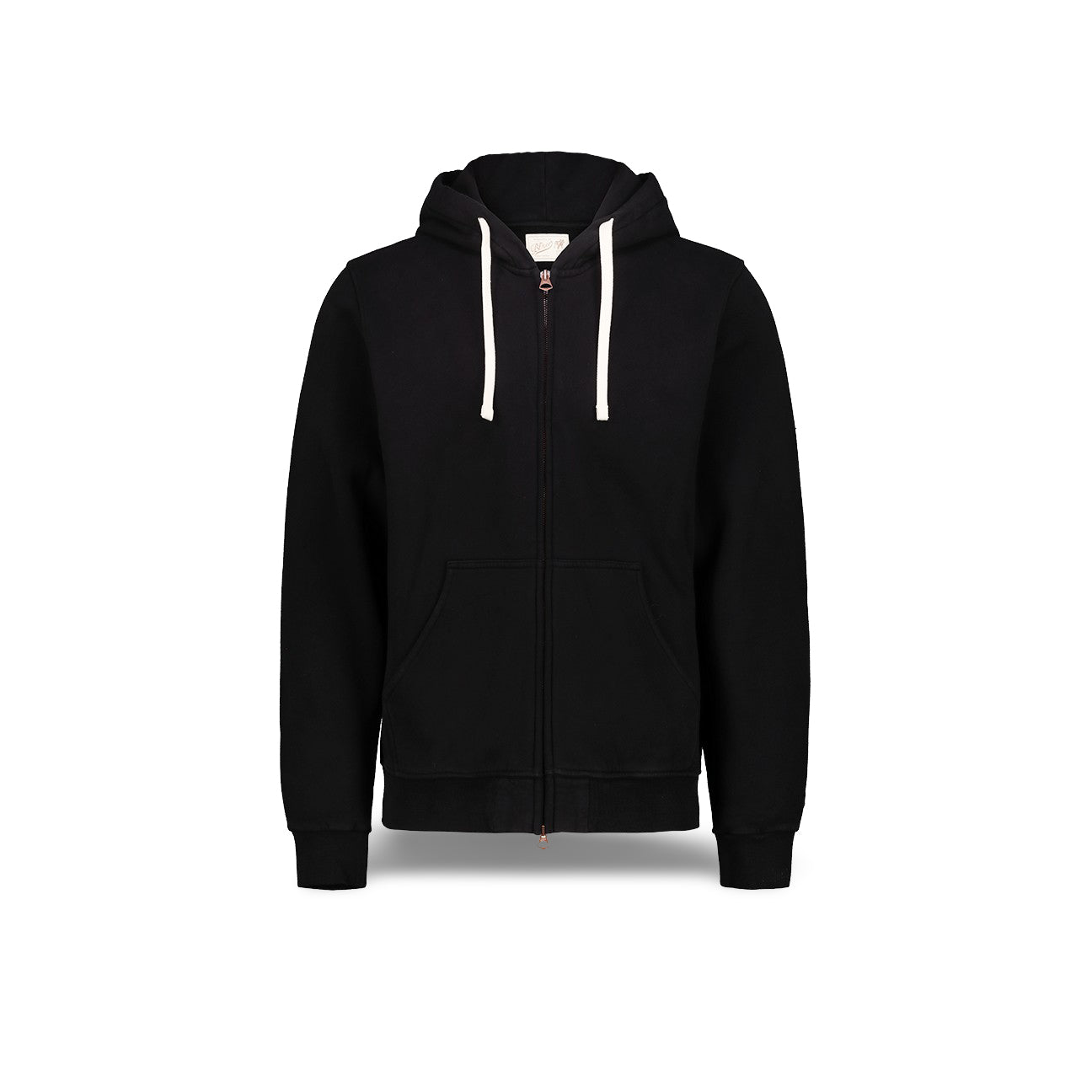 Felpa uomo con zip e cappuccio Nero BLKM4004 PRINCENTON BLACK BL'KER 