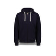 Blue men's sweatshirt with zip and hood