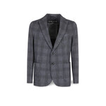 Giacca uomo in lana a quadri Blue CN4585 001 BLUE CIRCOLO1901 