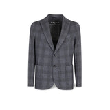 Giacca uomo in lana a quadri Blue CN4585 001 BLUE CIRCOLO1901 