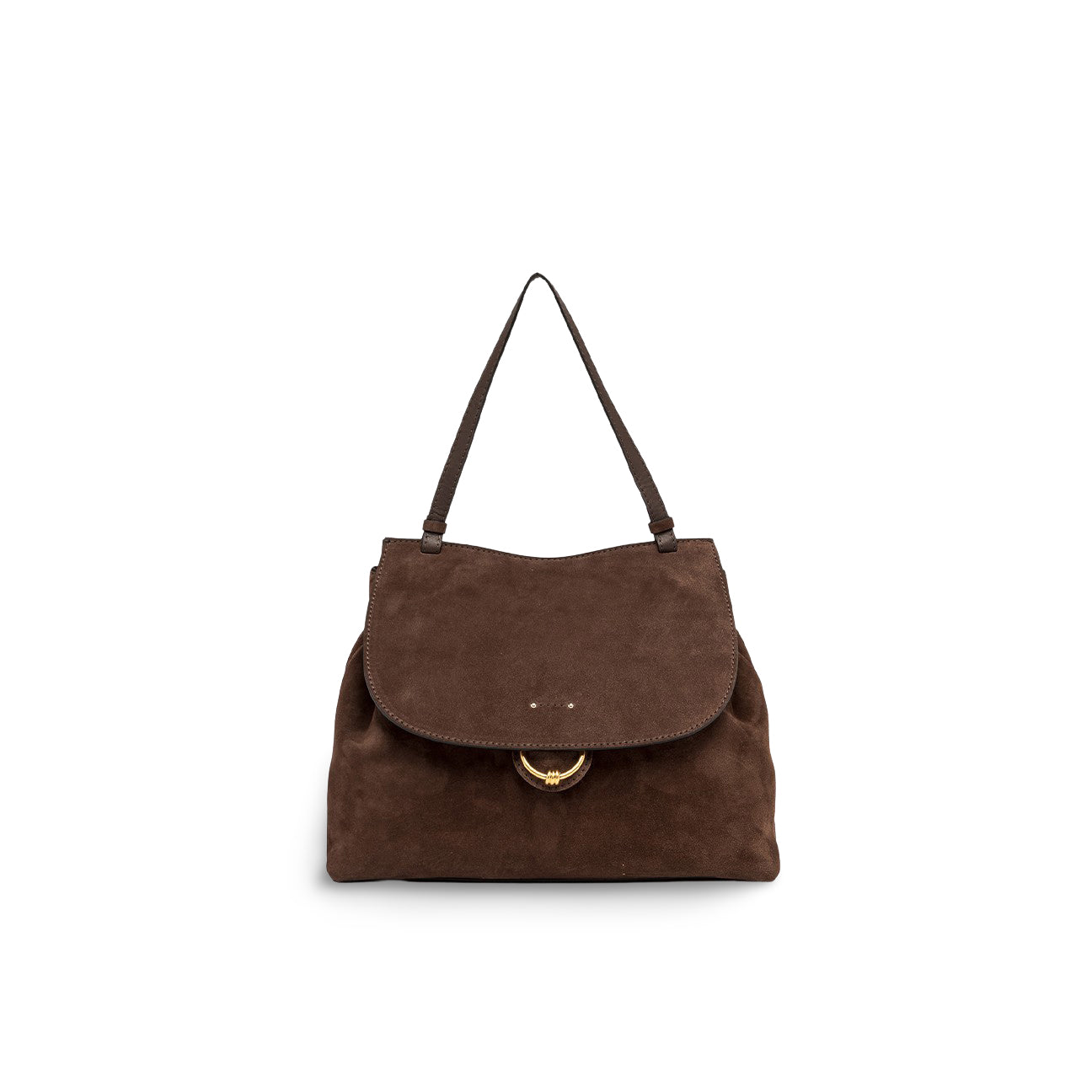 Borsa Marlene in camoscio Marrone BS11160 CMPL 2196 CHOCOLATE GIANNI CHIARINI 
